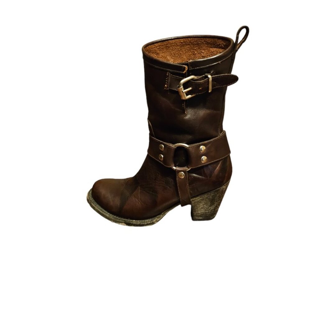 Rancho Women's Distressed Durango Style Platform heel boots